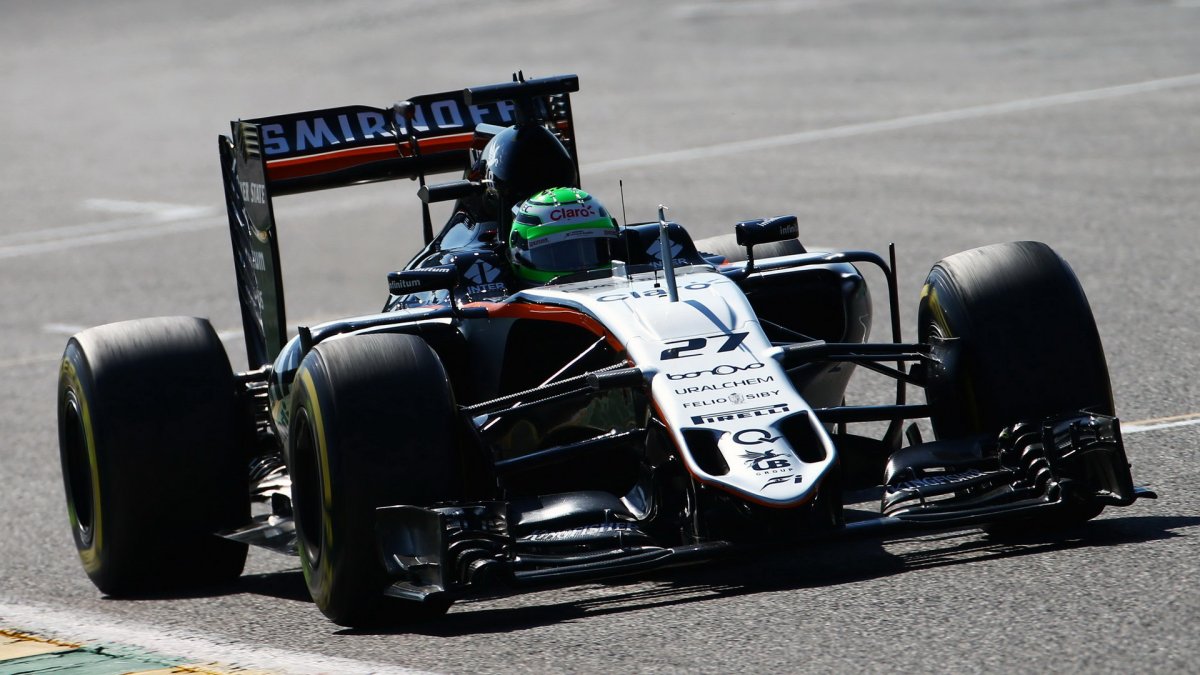 Nico Hülkenberg v kvalifikaci v Belgii