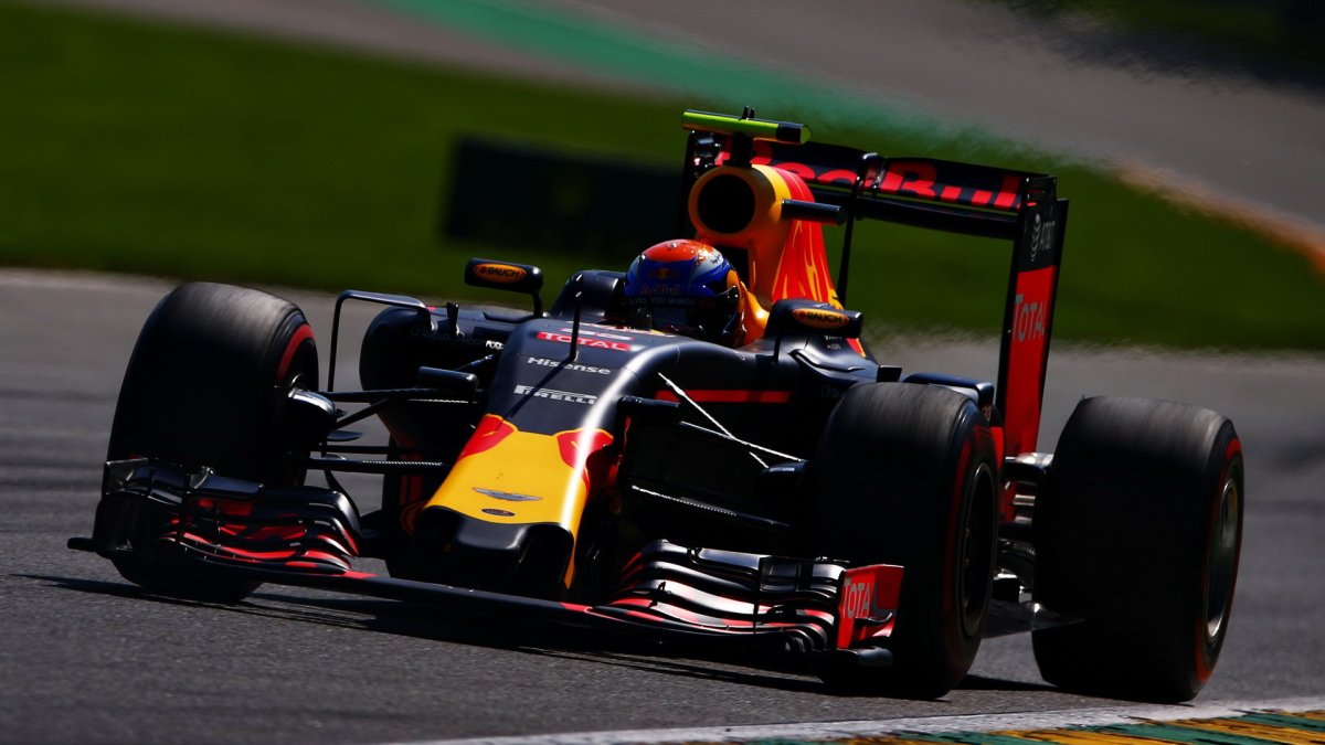 Max Verstappen v kvalifikaci v Belgii