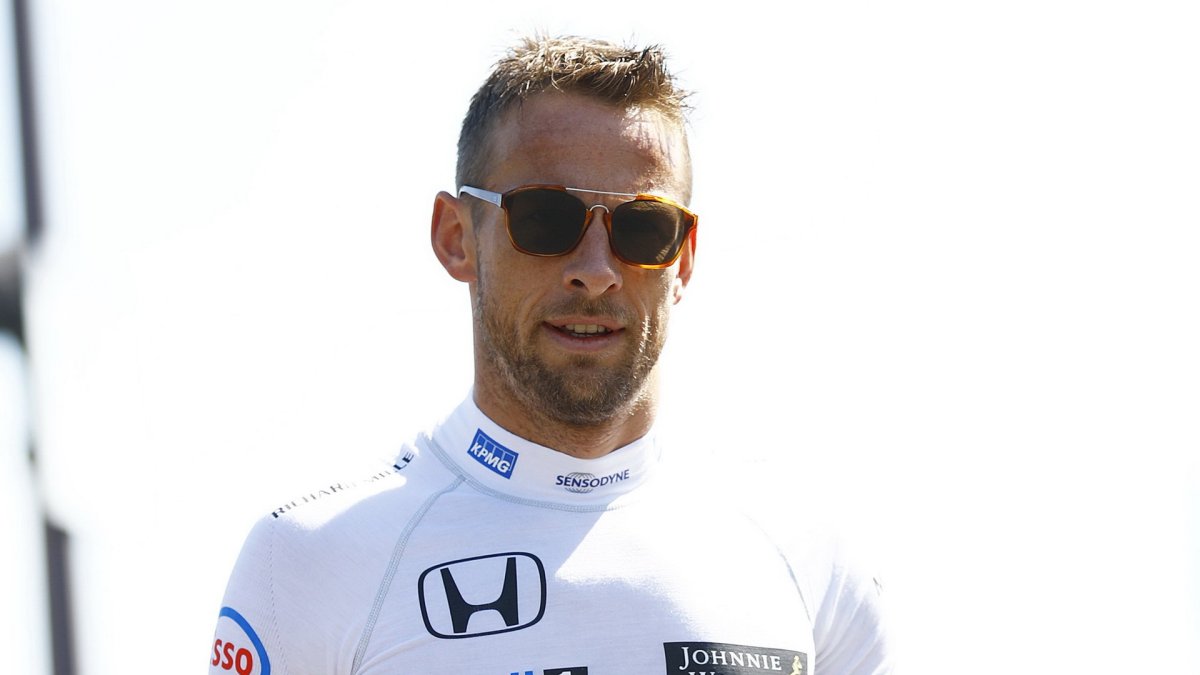 Jenson Button v Belgii