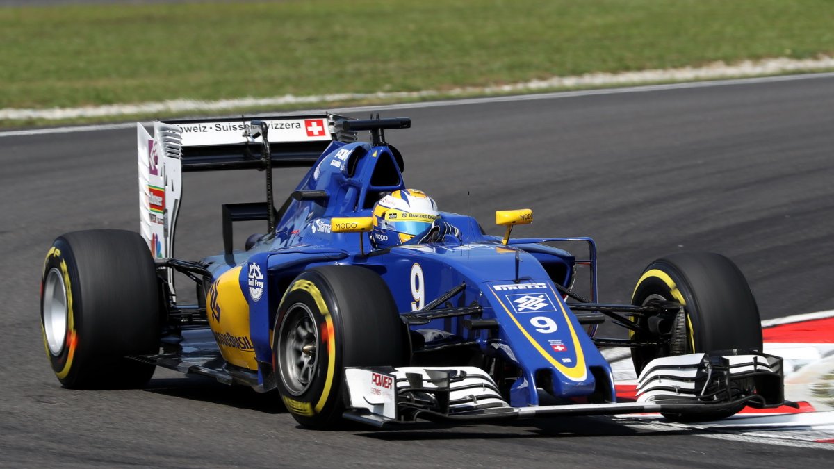 Marcus Ericsson při pátečním tréninku v Malajsii