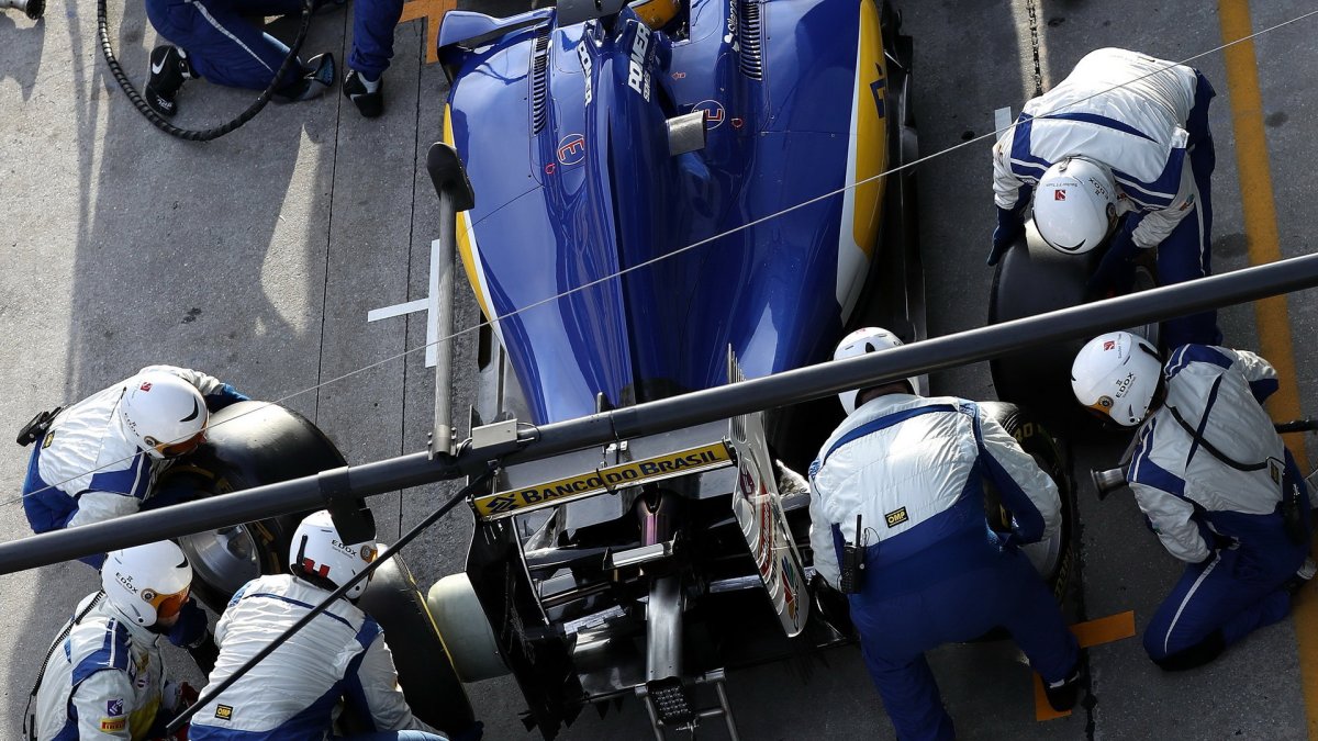 Marcus Ericsson při pátečním tréninku v Malajsii