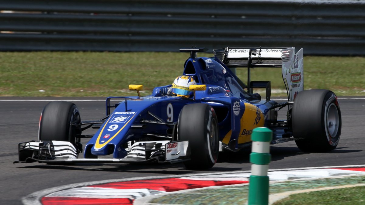 Marcus Ericsson při pátečním tréninku v Malajsii