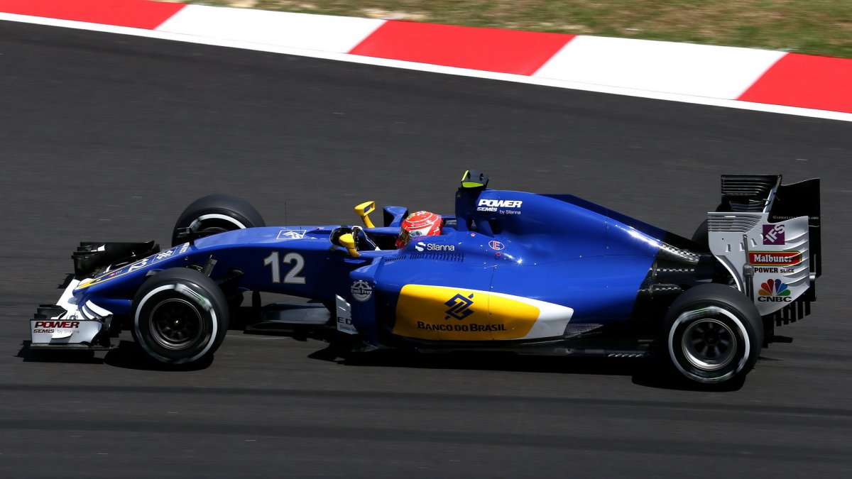 Felipe Nasr při pátečním tréninku v Malajsii