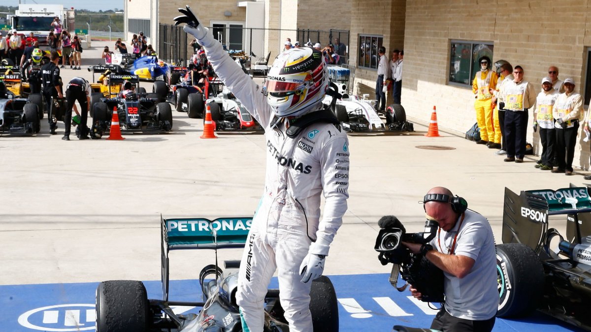 Lewis Hamilton po závodě v Austinu