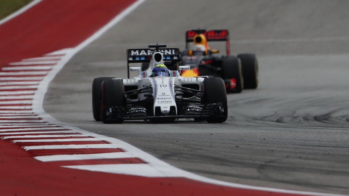 Felipe Massa s Williamsem ve Velké ceně Spojených států