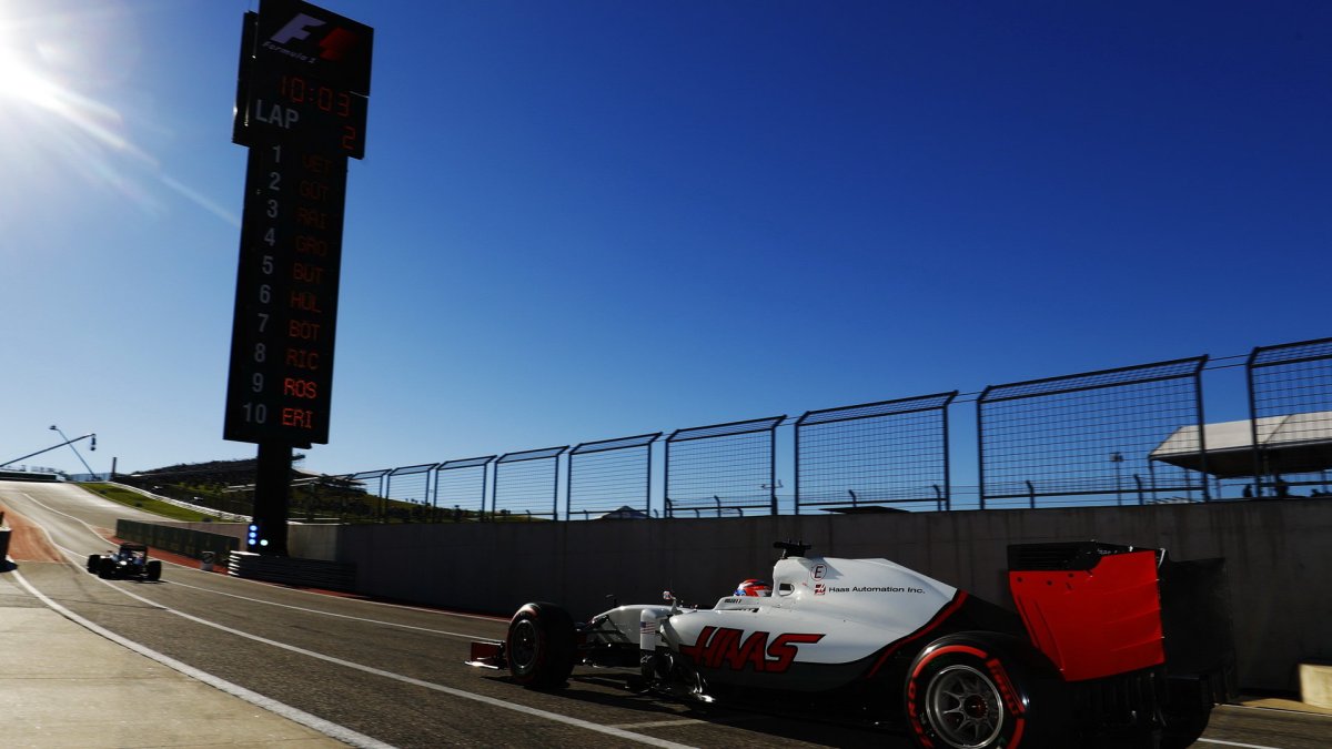 Romain Grosjean v kvalifikaci v Austinu