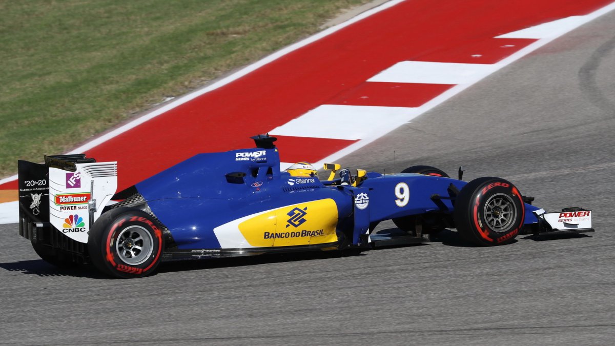 Marcus Ericsson při pátečním tréninku v Austinu