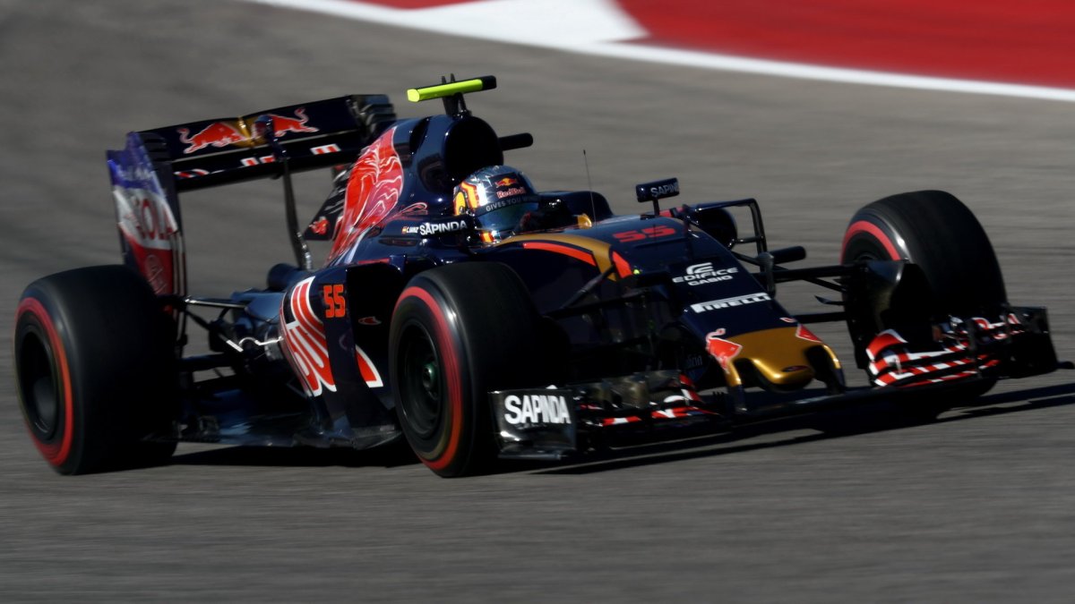 Carlos Sainz při pátečním tréninku v Austinu