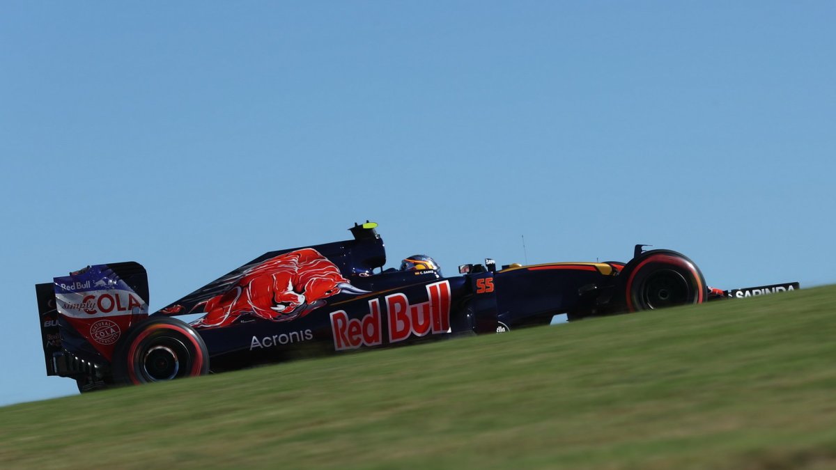 Carlos Sainz při pátečním tréninku v Austinu