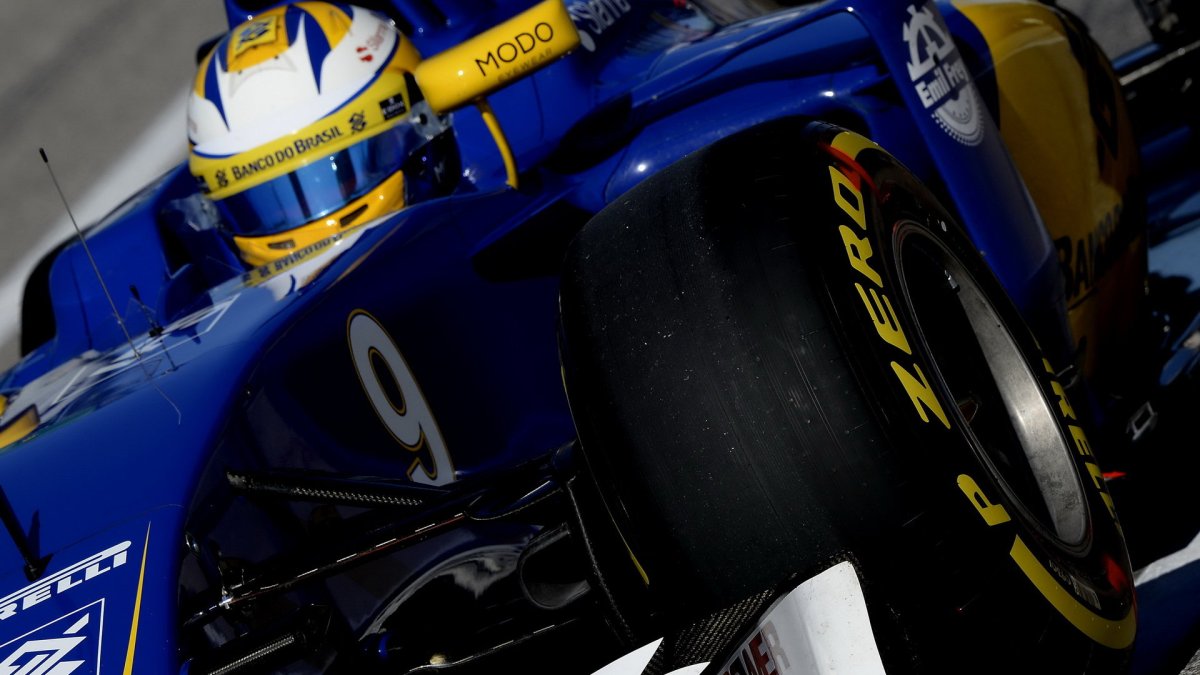 Marcus Ericsson při pátečním tréninku v Austinu