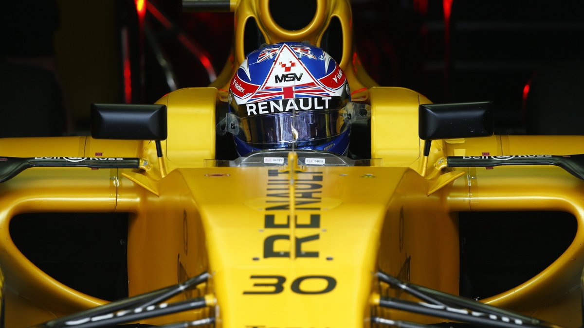 Jolyon Palmer před závodem v Brazílii