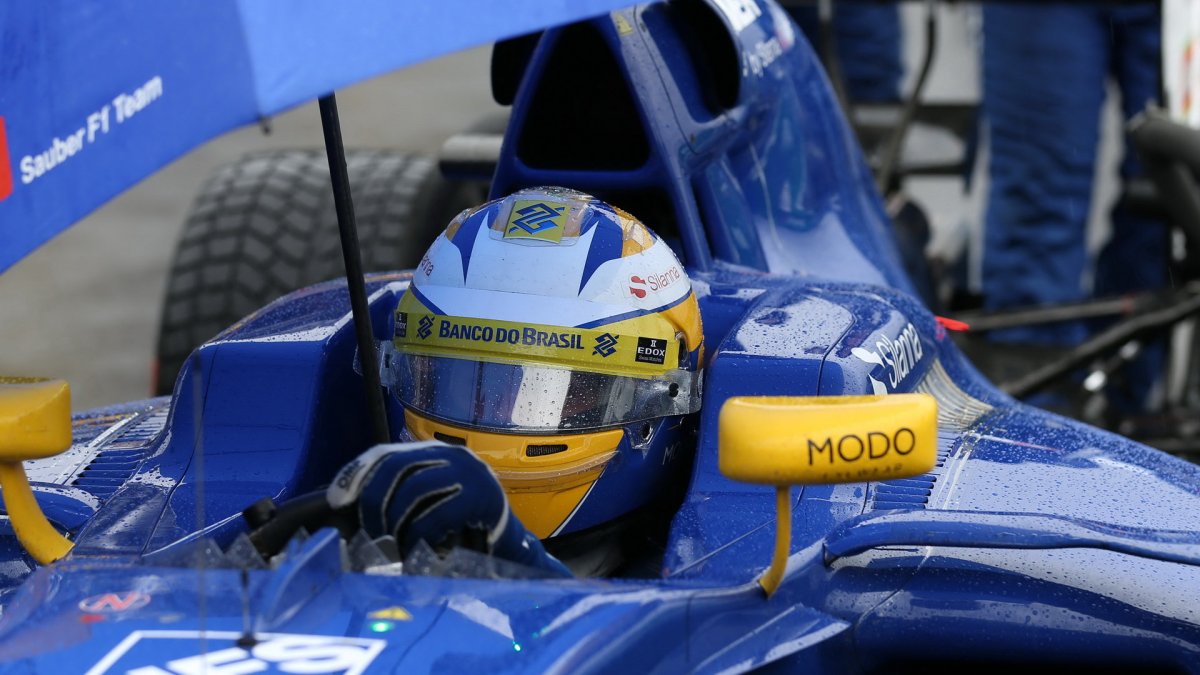 Marcus Ericsson před závodem v Brazílii