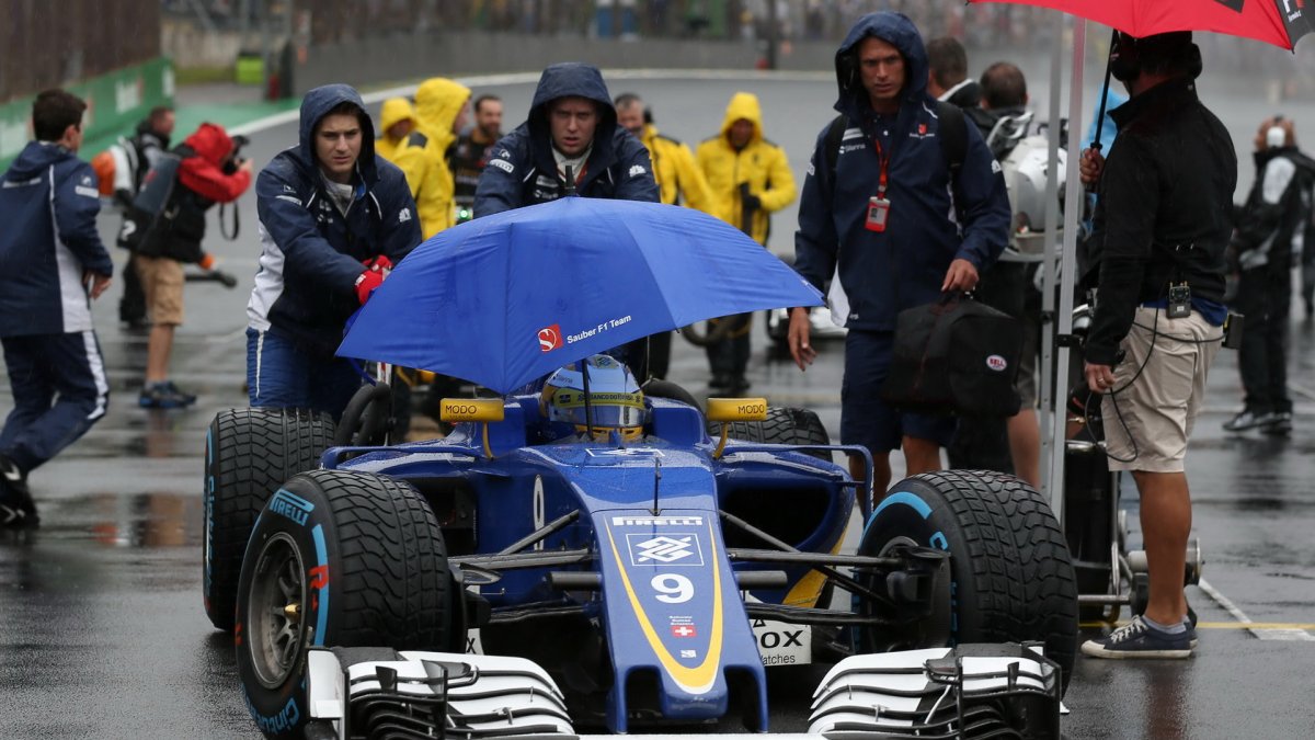 Marcus Ericsson před závodem v Brazílii