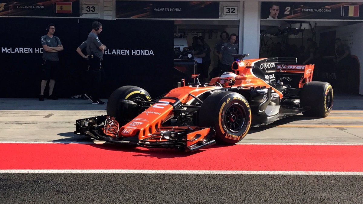 Stoffel Vandoorne během testování v Maďarsku