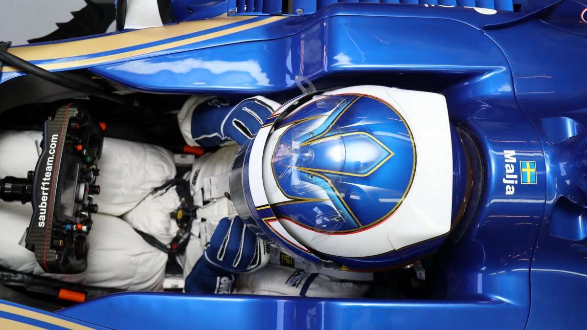 Gustav Malja testuje první den vůz Sauber C36 - Ferrari v Maďarsku