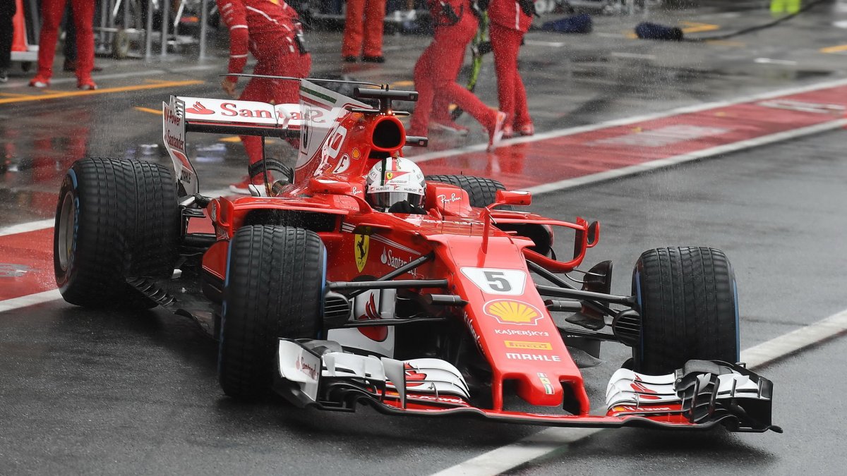 Sebastian Vettel za deštivé kvalifikace v Itálii