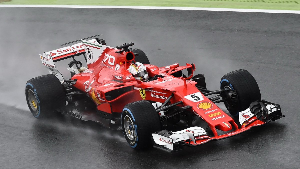 Sebastian Vettel za deštivé kvalifikace v Itálii