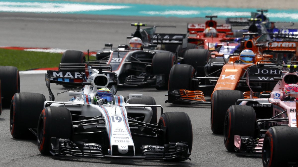 Felipe Massa po startu závodu v Malajsii