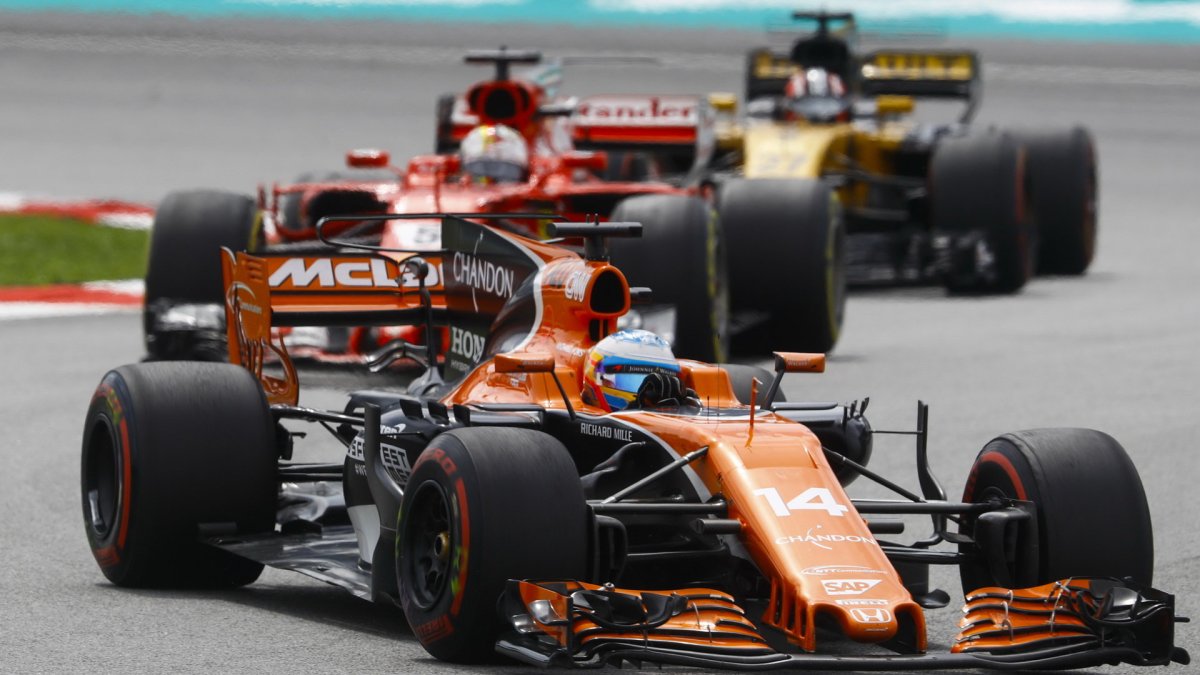 Felipe Massa v závodě v Malajsii