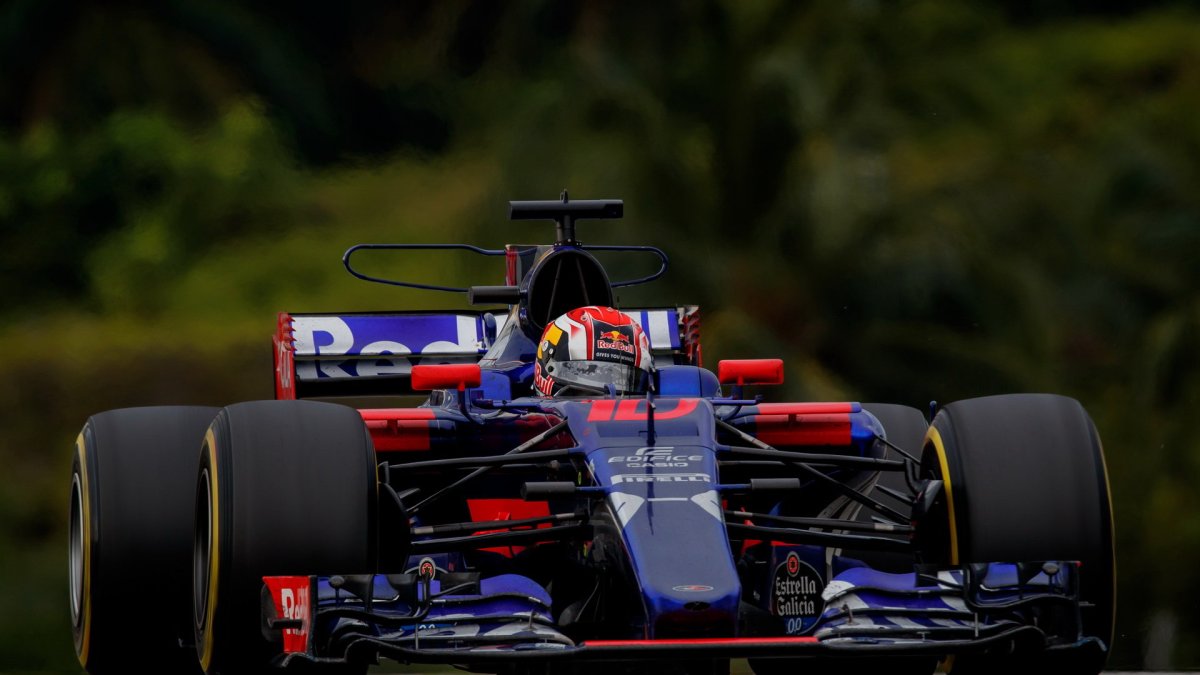 Pierre Gasly v závodě v Malajsii