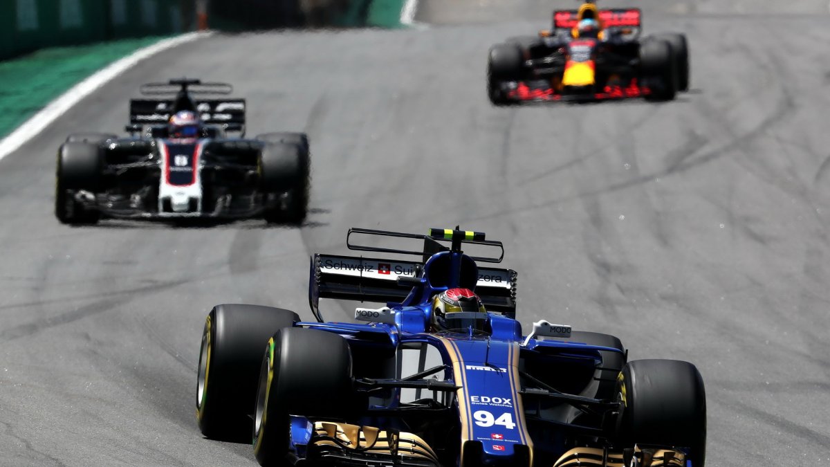 Pascal Wehrlein v závodě v Brazílii