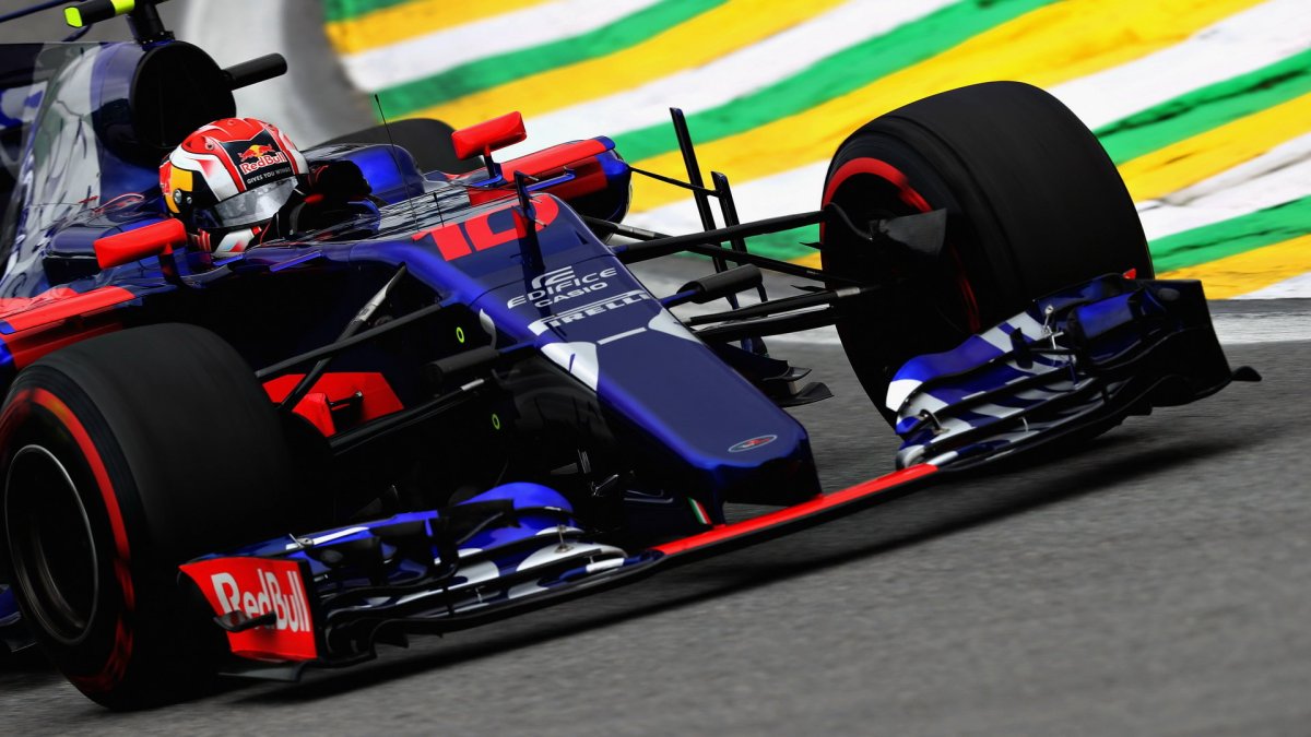 Pierre Gasly v kvalifikaci v Brazílii