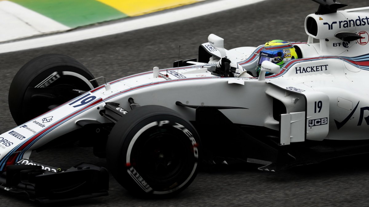 Felipe Massa v kvalifikaci v Brazílii