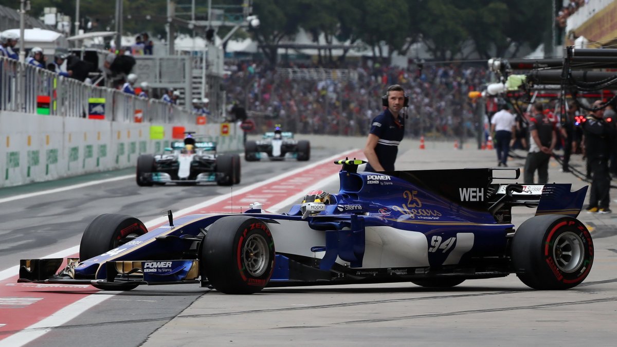 Pascal Wehrlein v kvalifikaci v Brazílii