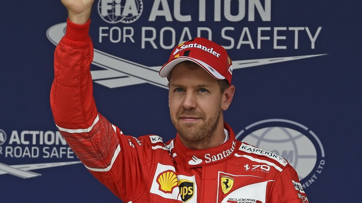 Sebastian Vettel po kvalifikaci v Brazílii