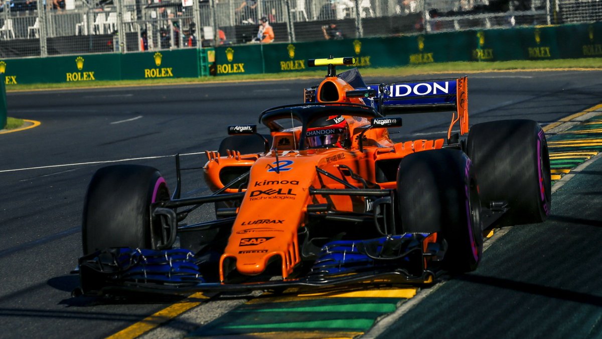 Stoffel Vandoorne v kvalifikaci v Melbourne v Austrálii