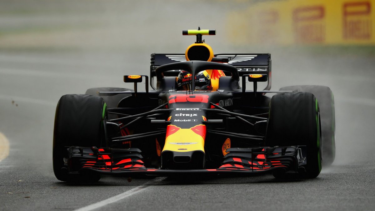 Max Verstappen v kvalifikaci v Melbourne v Austrálii