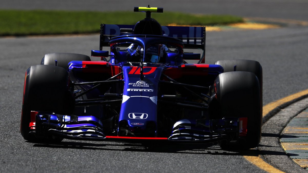 Pierre Gasly v kvalifikaci v Melbourne v Austrálii