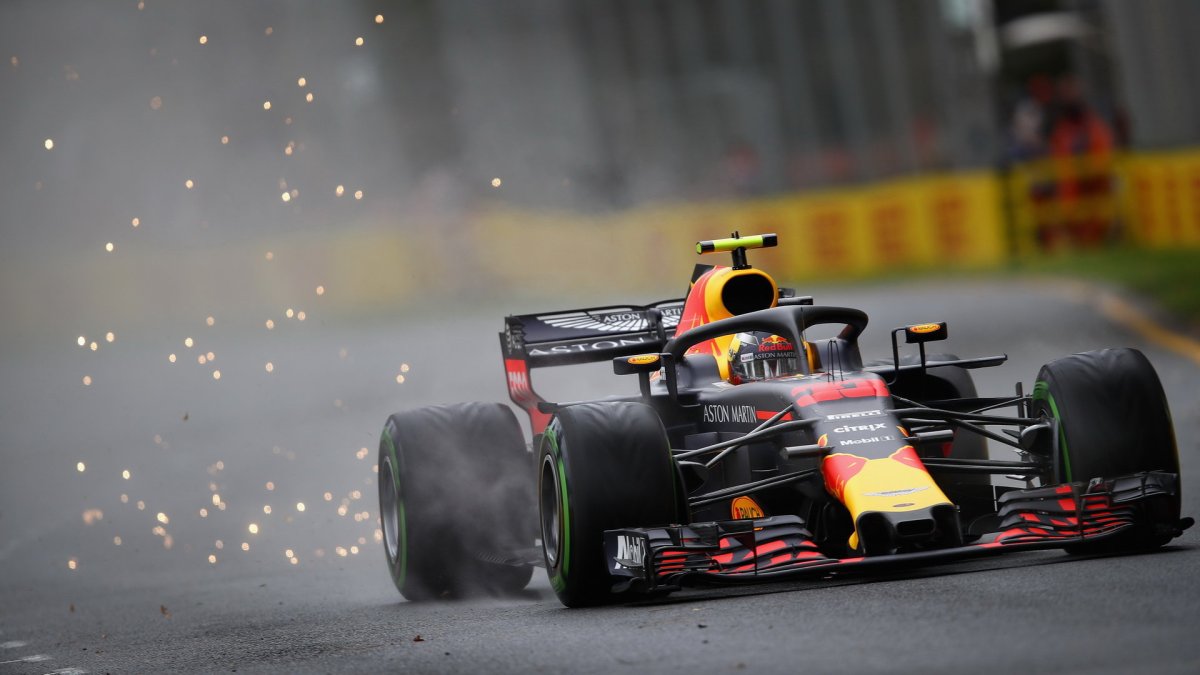 Max Verstappen v kvalifikaci v Melbourne v Austrálii