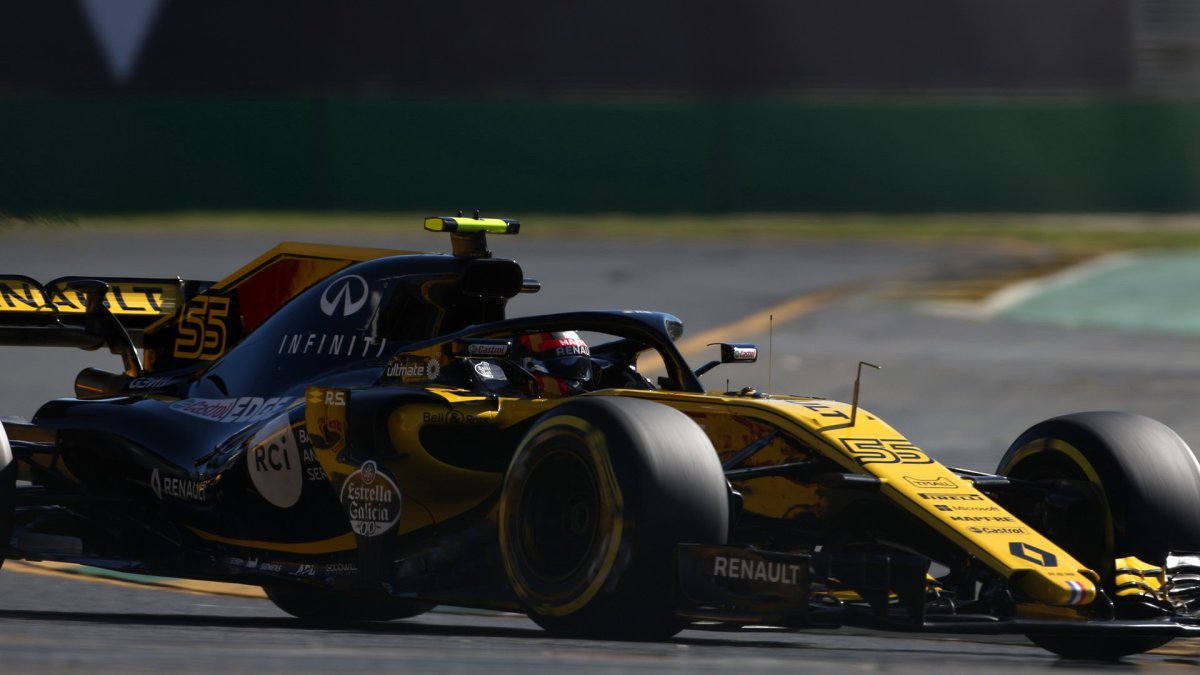 Carlos Sainz při pátečním tréninku v Melbourne v Austrálii