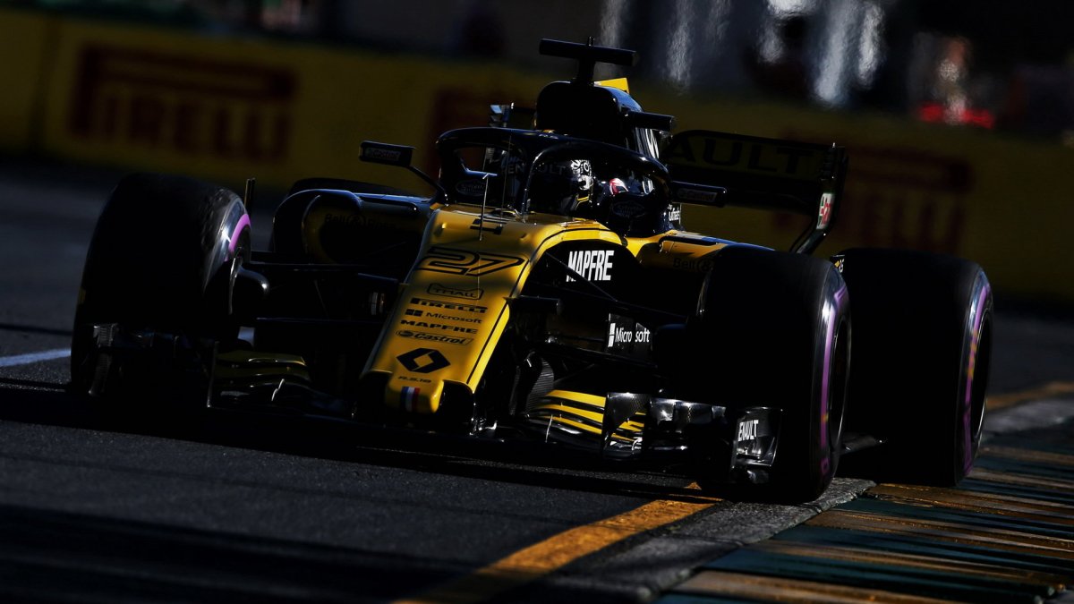 Nico Hülkenberg při pátečním tréninku v Melbourne v Austrálii