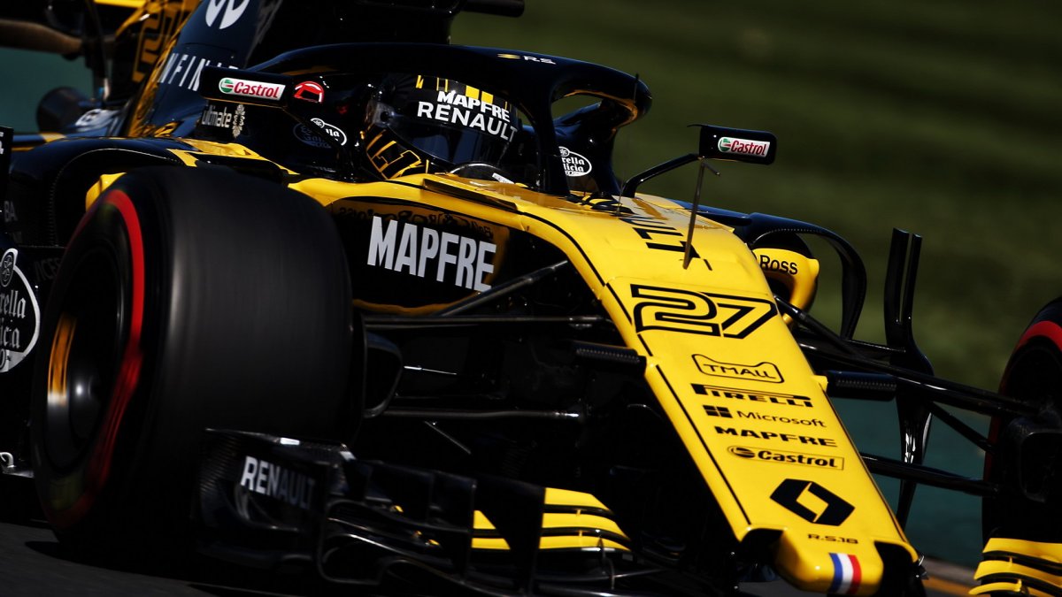 Nico Hülkenberg při pátečním tréninku v Melbourne v Austrálii