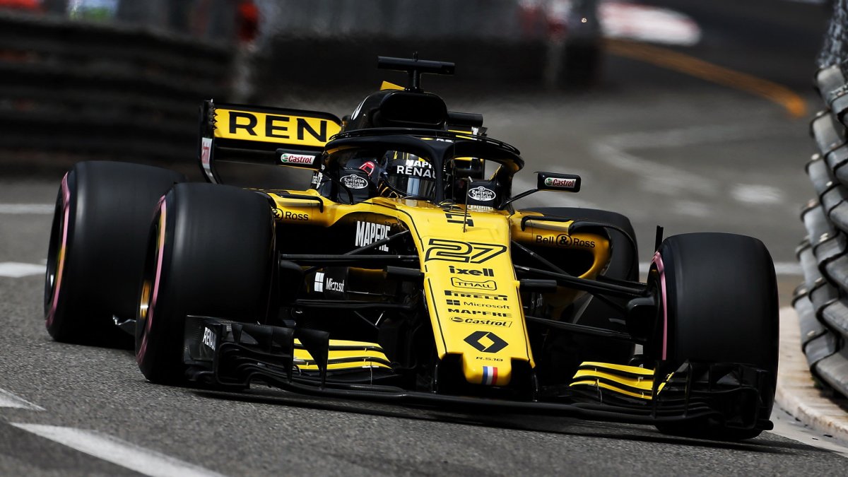 Nico Hülkenberg v tréninku v Monaku