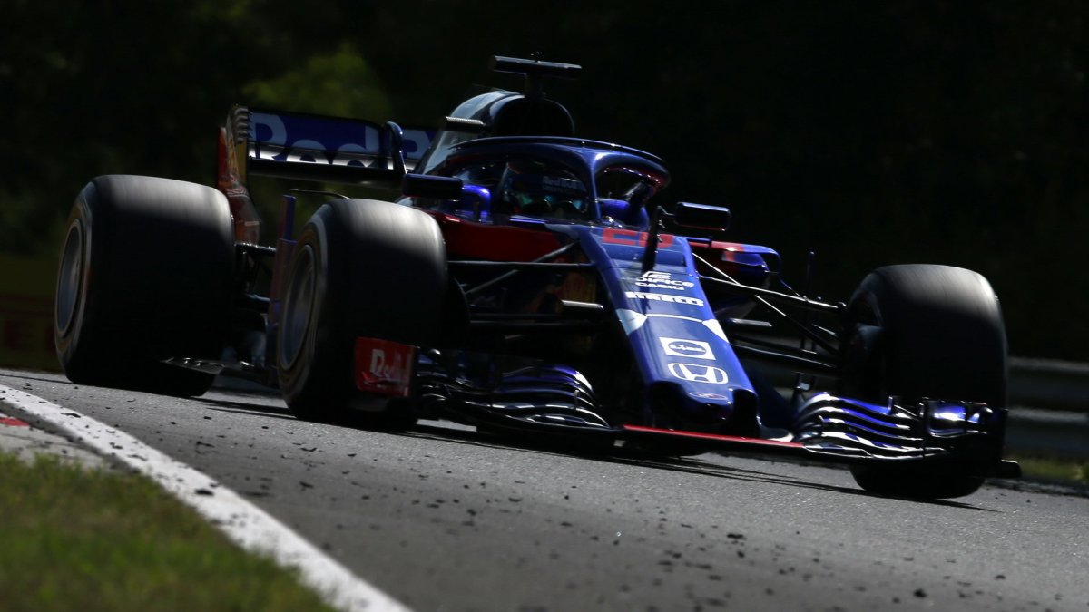 Brendon Hartley v závodě v Maďarsku