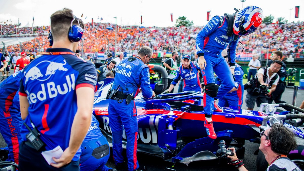 Pierre Gasly před závodem v Maďarsku
