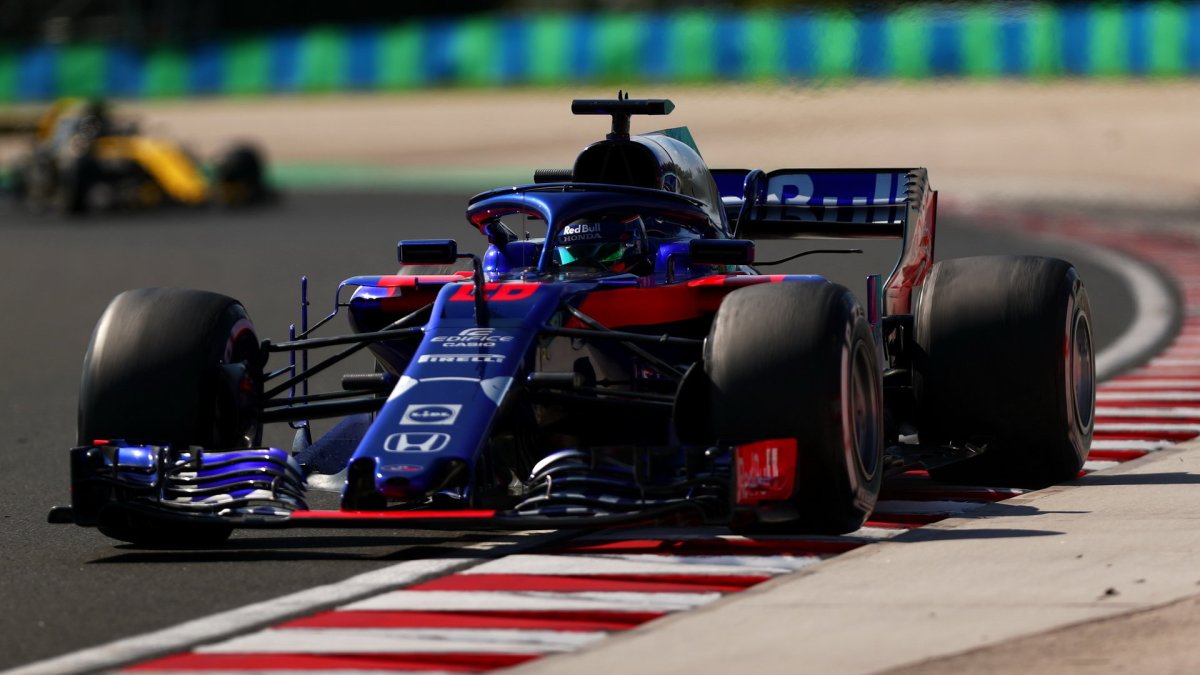 Brendon Hartley v závodě v Maďarsku