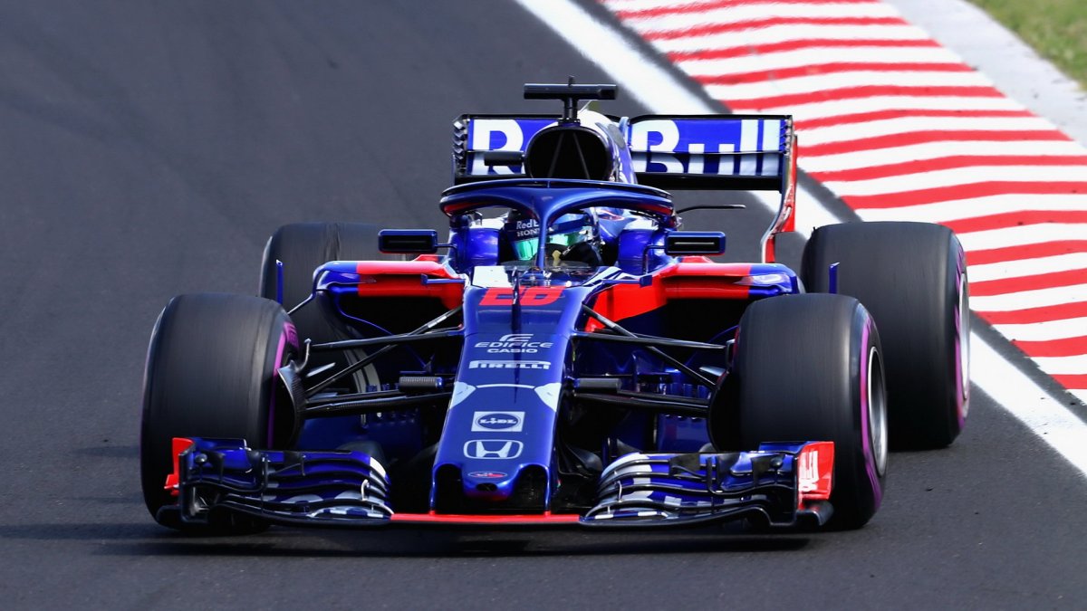 Brendon Hartley v závodě v Maďarsku