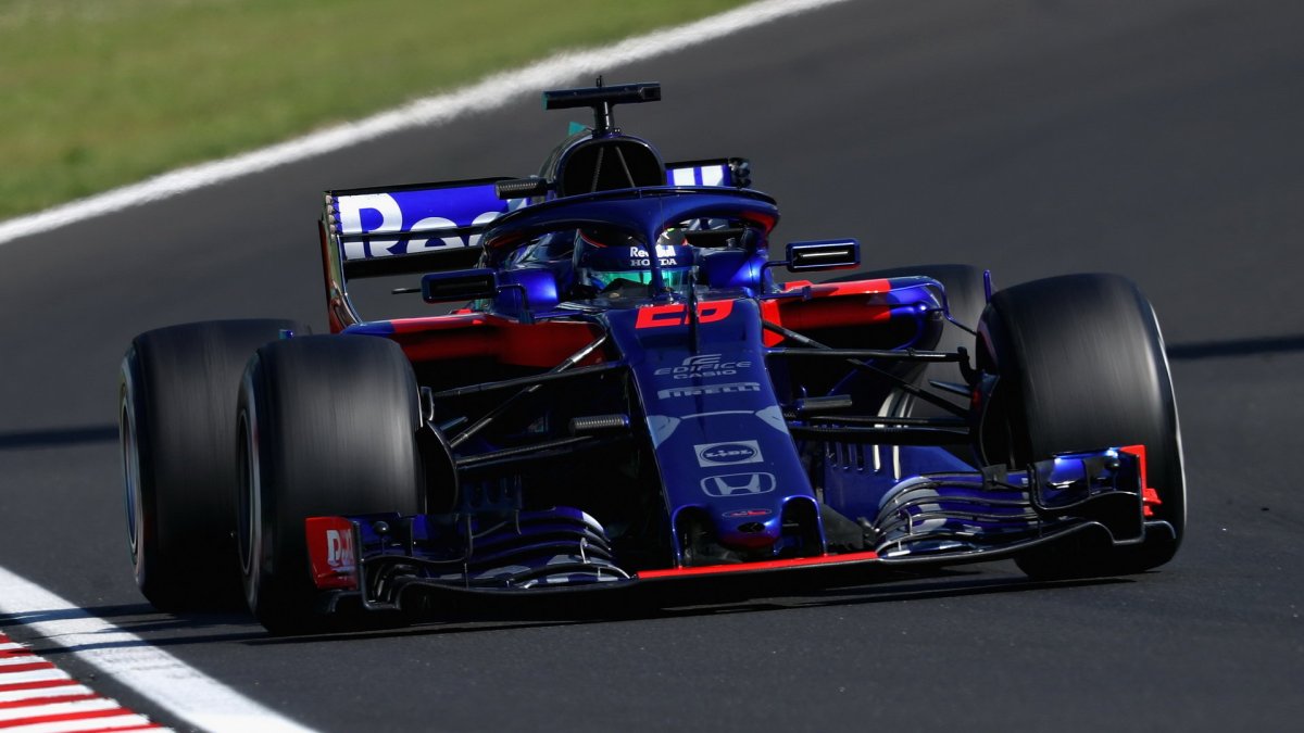 Brendon Hartley v závodě v Maďarsku