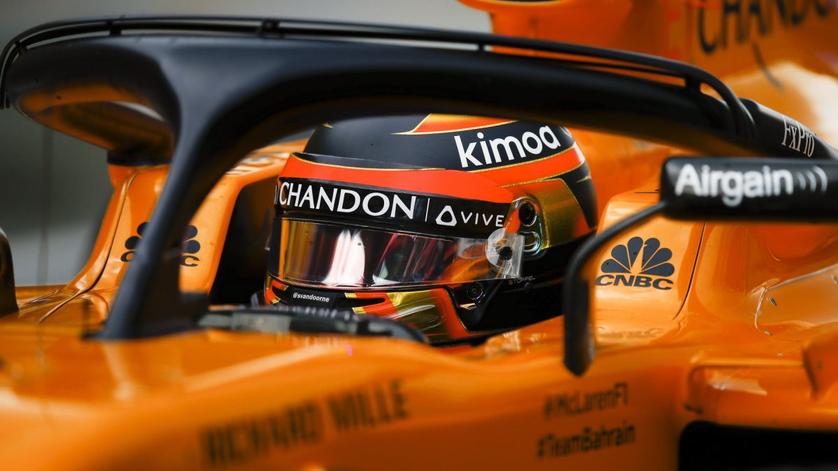 Stoffel Vandoorne v třetím tréninku v Maďarsku