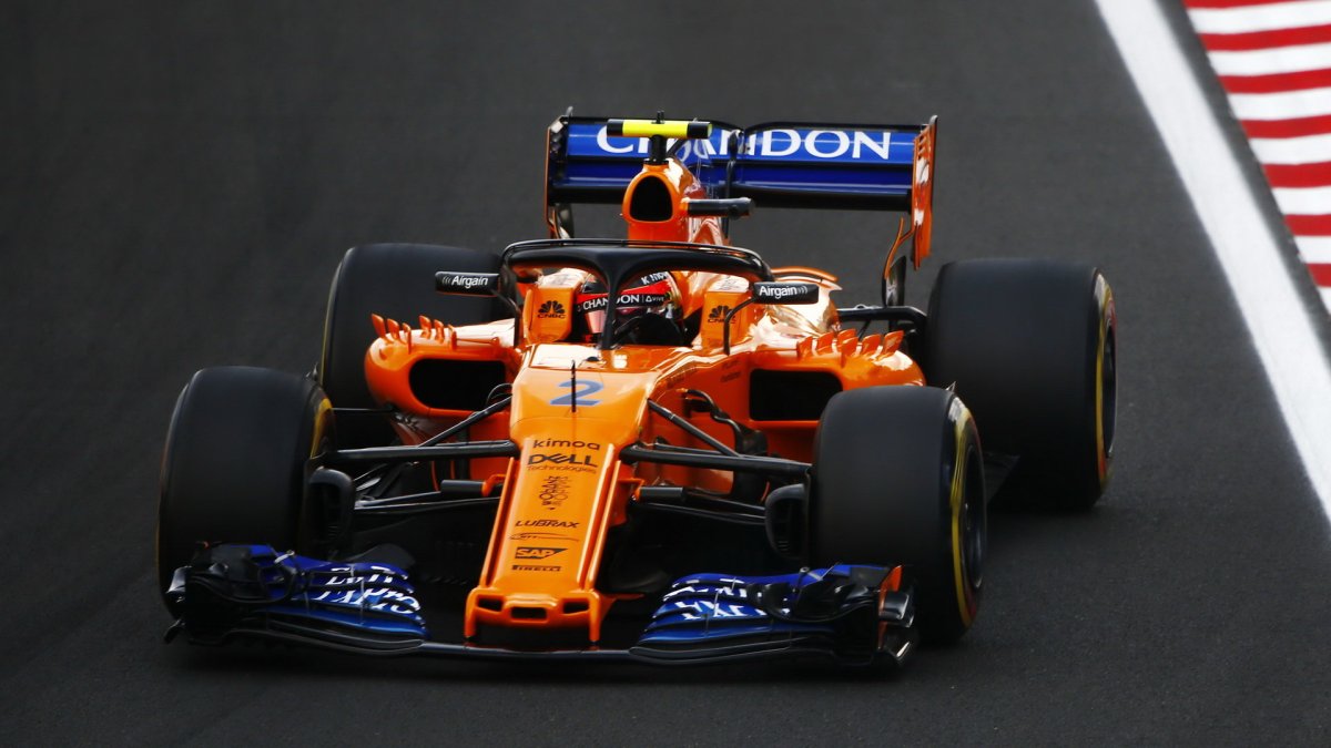 Stoffel Vandoorne v třetím tréninku v Maďarsku