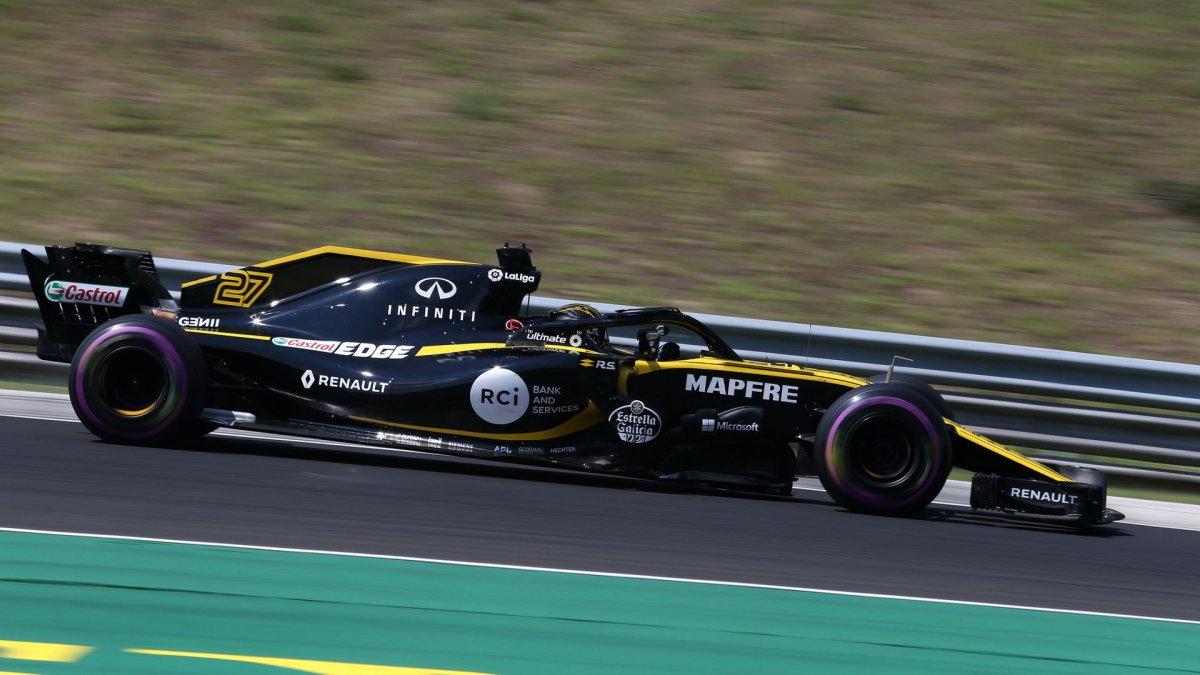 Nico Hülkenberg v třetím tréninku v Maďarsku