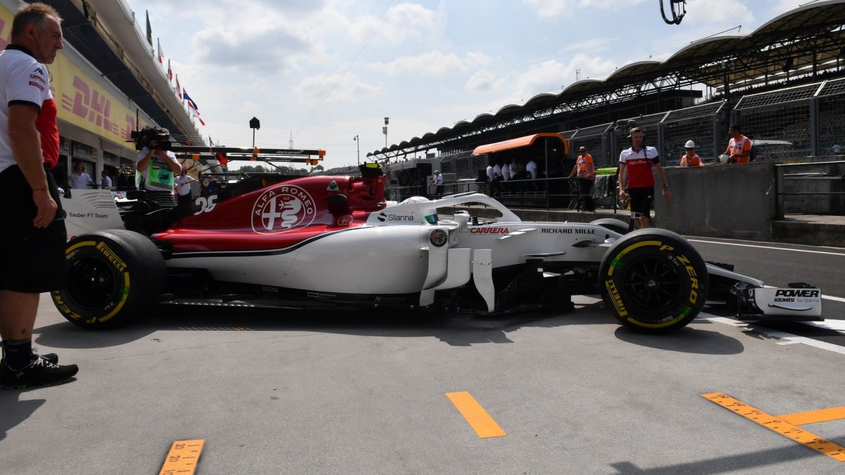 Antonio Giovinazzi v tréninku v Maďarsku