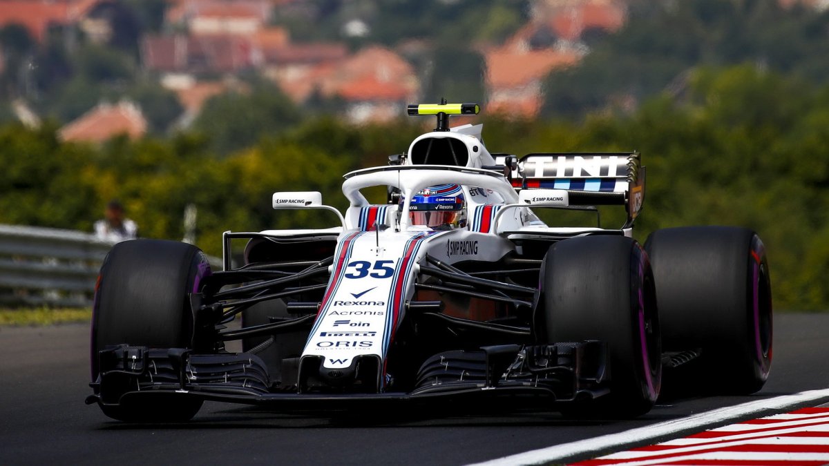 Sergej Sirotkin v tréninku v Maďarsku