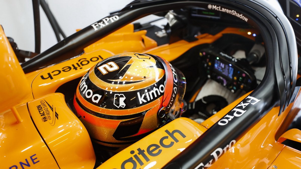 Stoffel Vandoorne v tréninku v Maďarsku