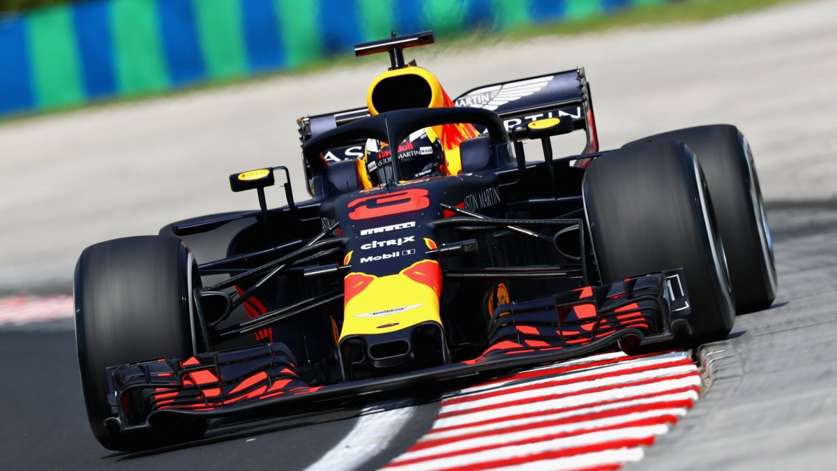 Daniel Ricciardo v tréninku v Maďarsku