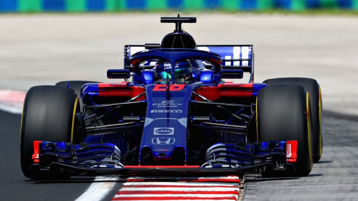 Brendon Hartley v tréninku v Maďarsku